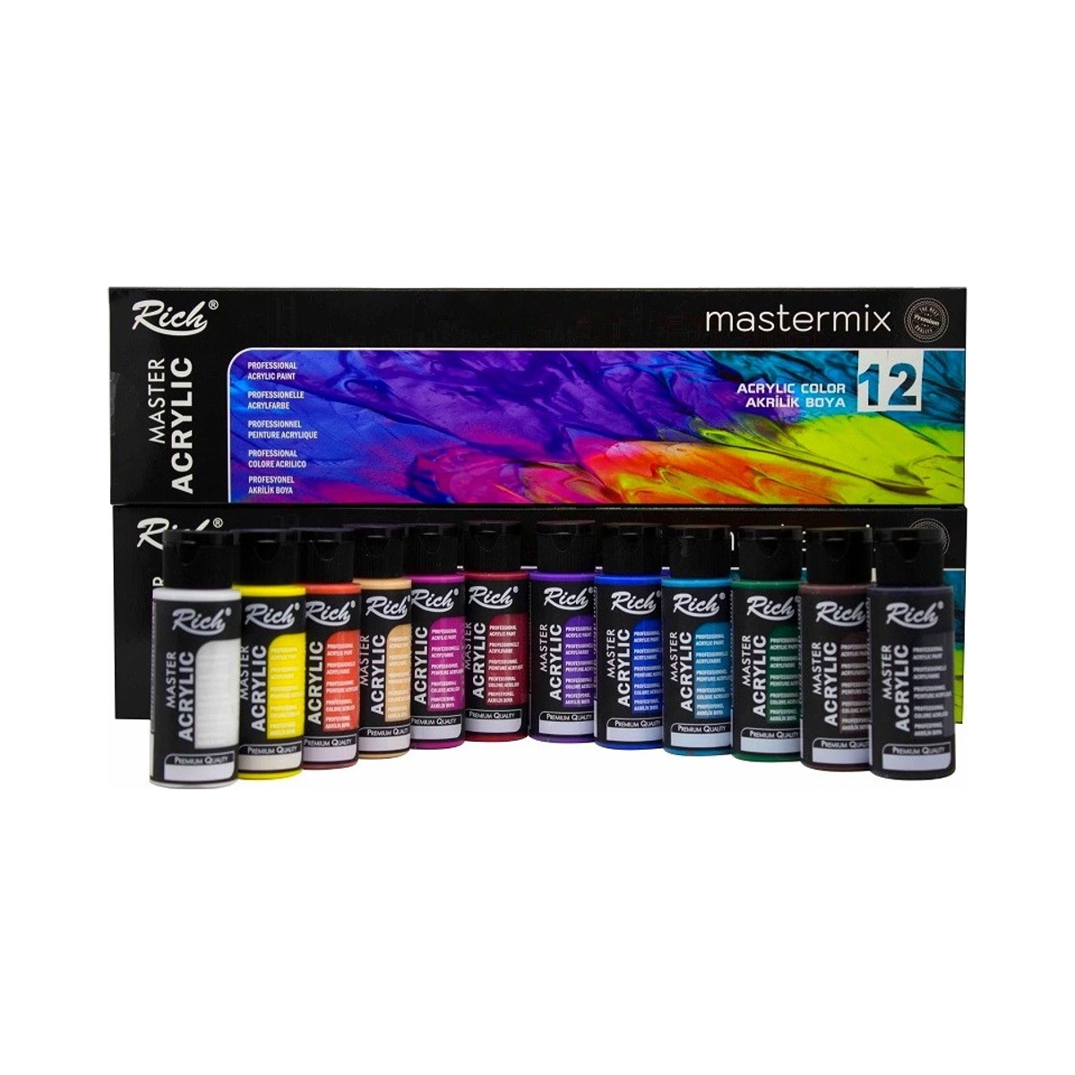 RİCH MASTERMİX AKRİLİK 60 ml 12'Lİ SET