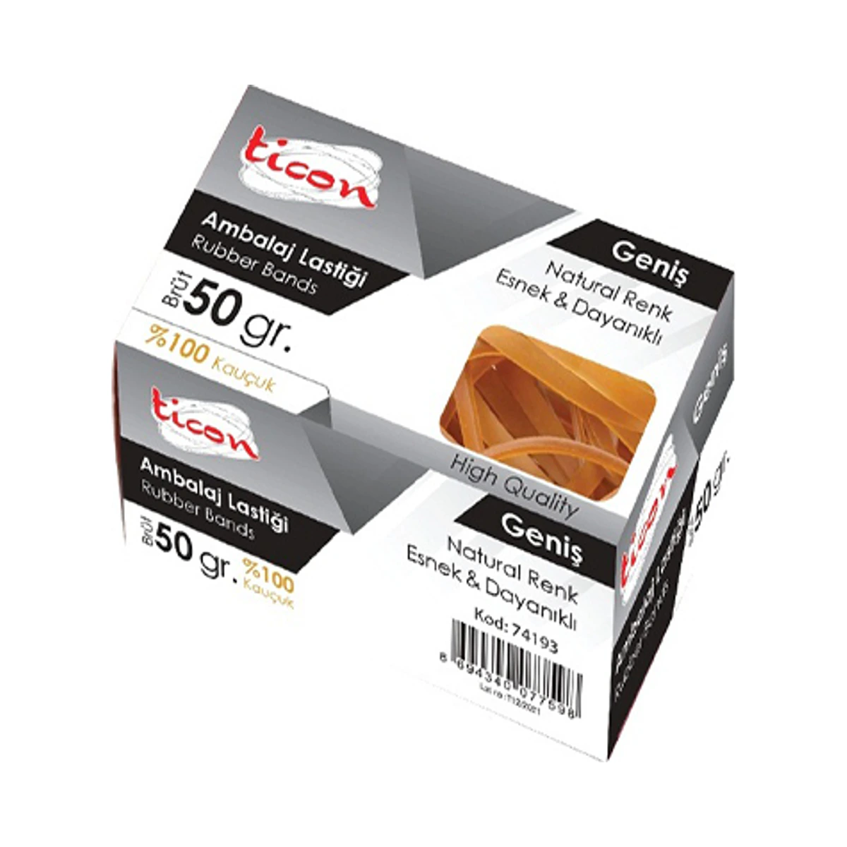 TİCON AMBALAJ LASTİĞİ GENİŞ 50 GR