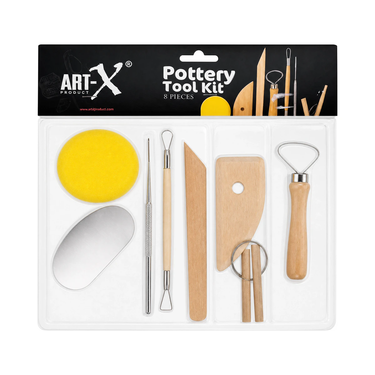 Rich 8li Seramik Başlangıç Seti (Pottery Set)