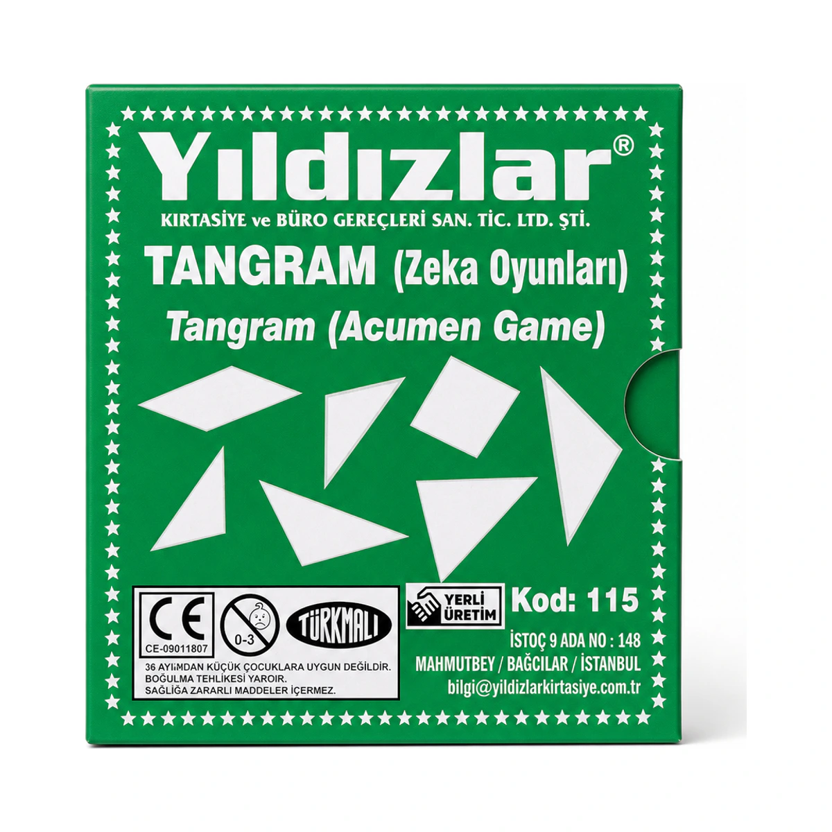 Yıldızlar Tangram Zeka Oyunu
