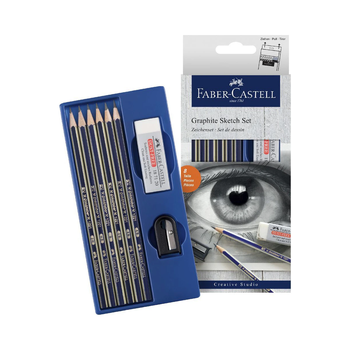 Faber-Castell Dereceli Kalem Çizim Seti 8 Parça