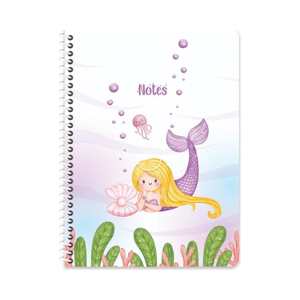 Keskin A4 80 Yp. PP Kp.Spiralli Defter-Deniz Kızı