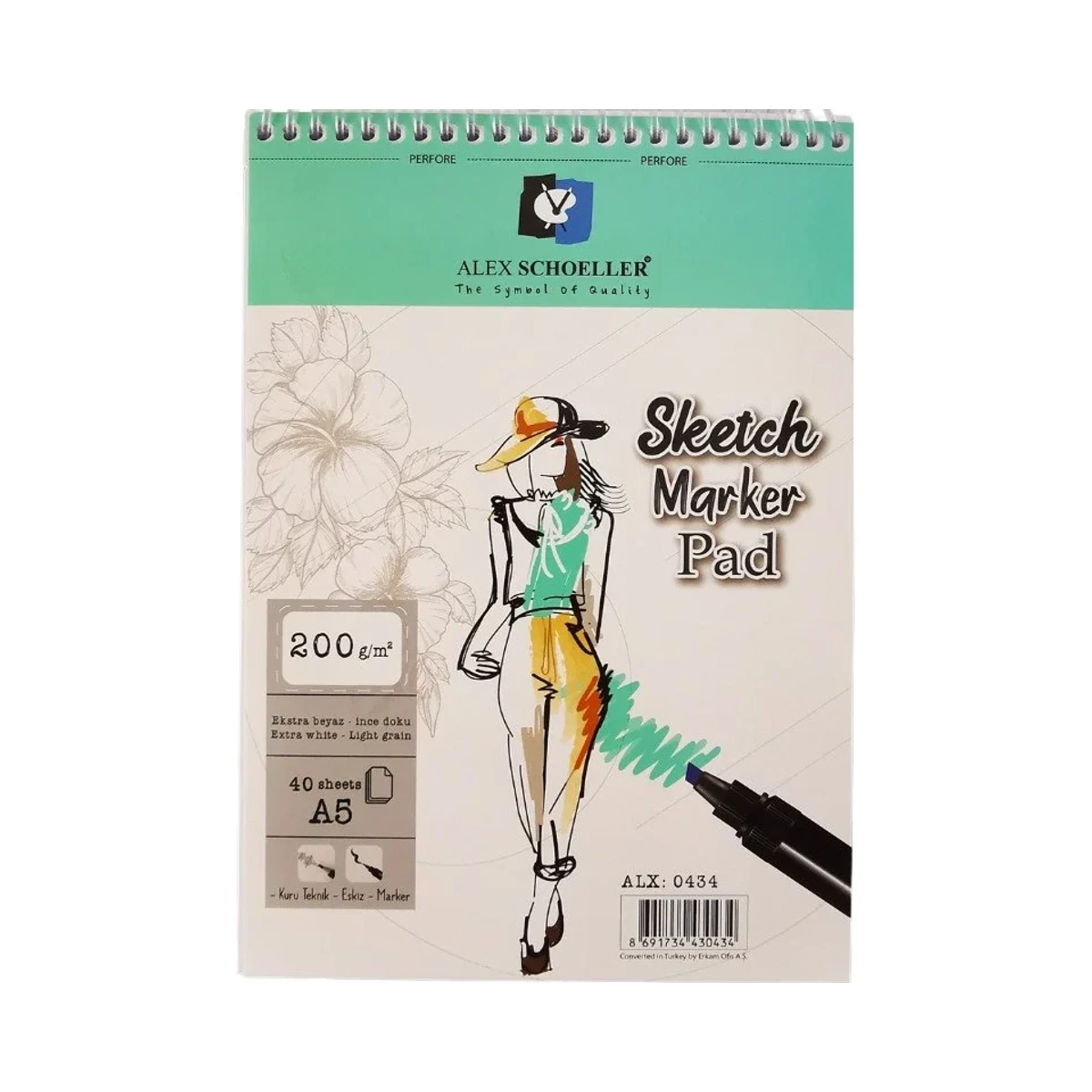 Alex Sketch Marker Pad A5 200 Gr