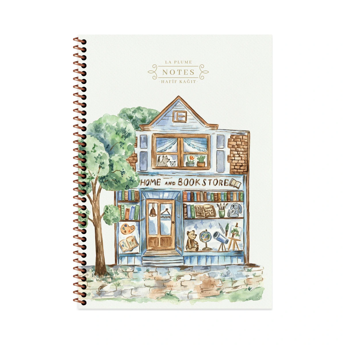 Keskin A4 80 Yp. Spr. Karton Kapak Defter-La Plume Shop